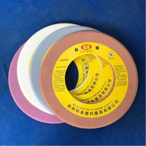 Ceramic thread mill manufacturer/White corundum + iron red high toughness thread mill/Helical angle thread grinding wheel