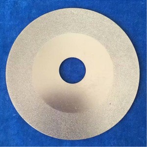 Electroplated diamond cutting disc for cutting ...