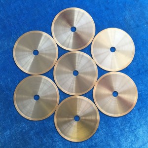 Special sintered diamond cutting piece for cera...