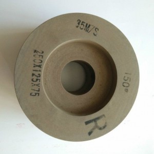 Rubber guide wheel for centerless grinder