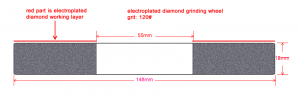 Diamond Grinding/Polishing Plate 120# grit